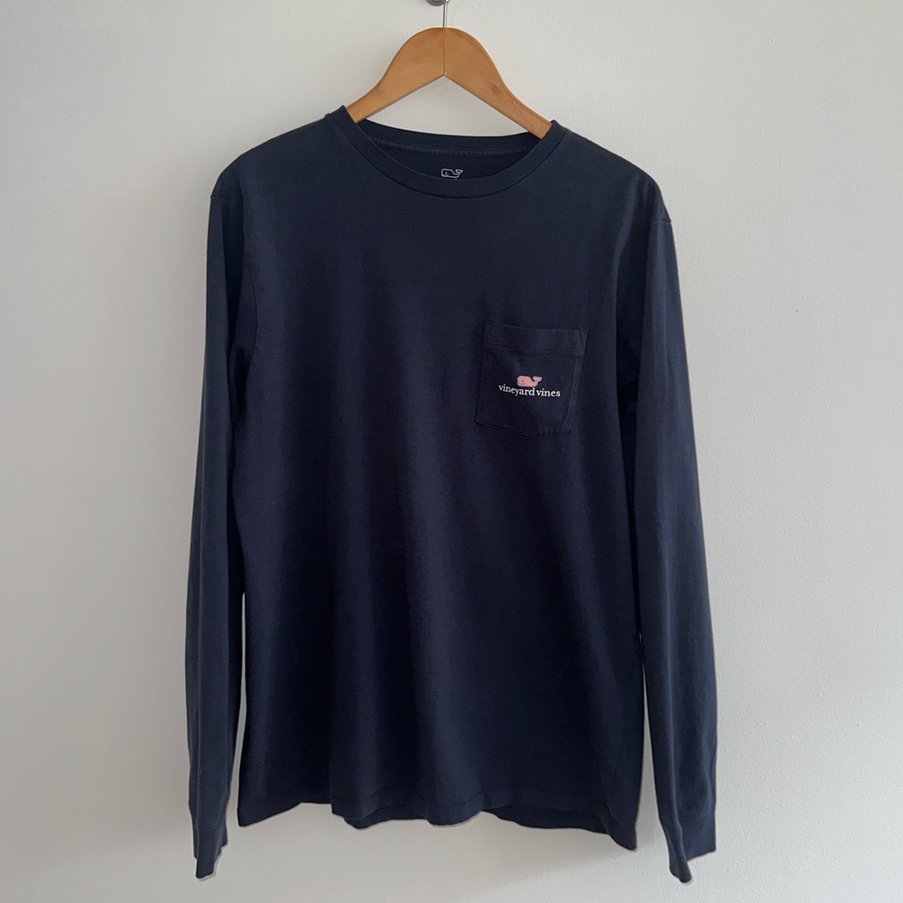 Vineyard Vines Men’s Navy Long Sleeve Tee Shirt